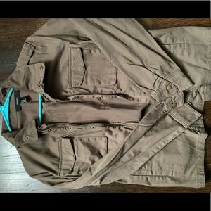 Camo Green Button Up Jacket